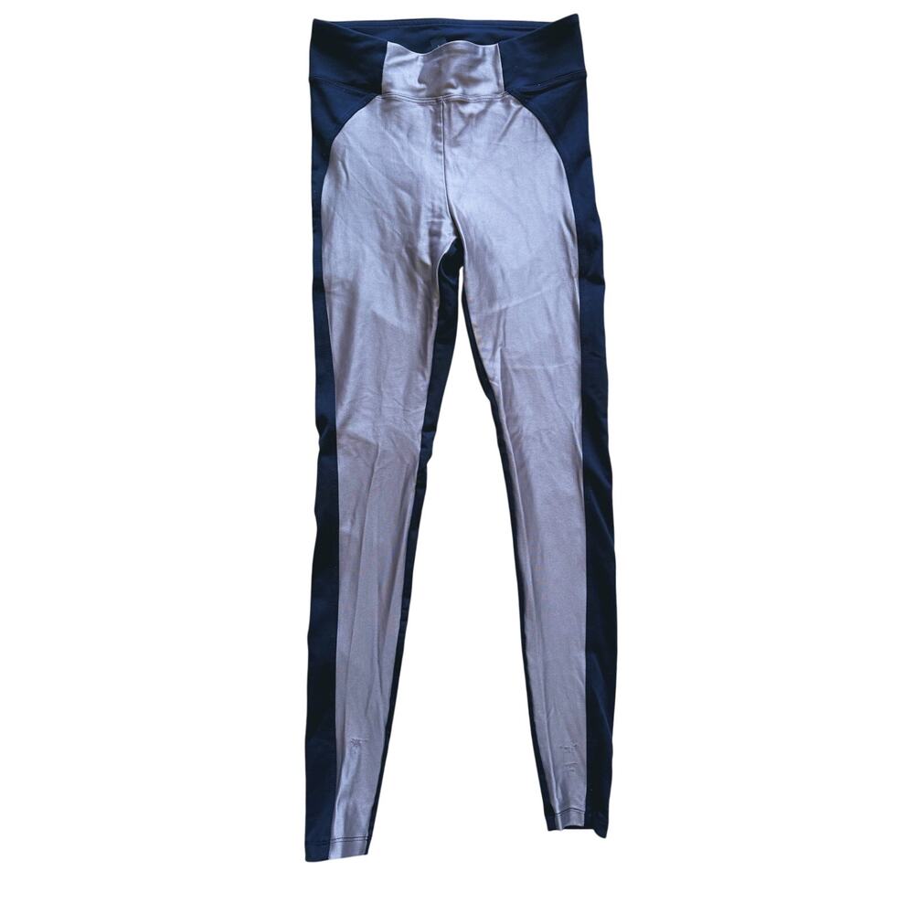 Koral Futuristic Helix High Rise Reflective Two Tone Leggings XS Black Cyber